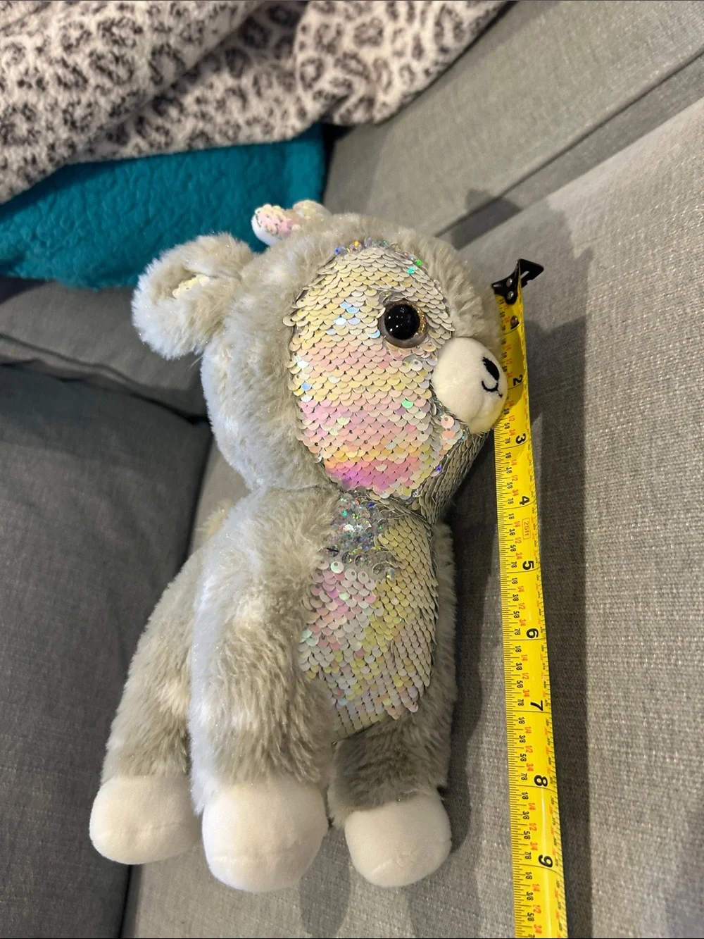 Plush Reindeer with flip sequins